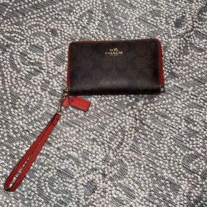 coach wrist wallet